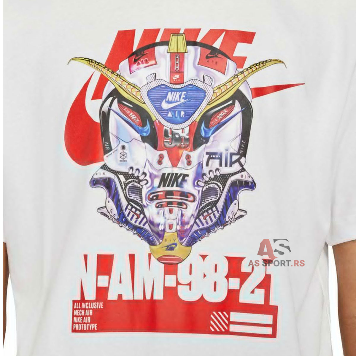 M Nsw Tee Mech Air Mask S DJ1399-100-4Gbp