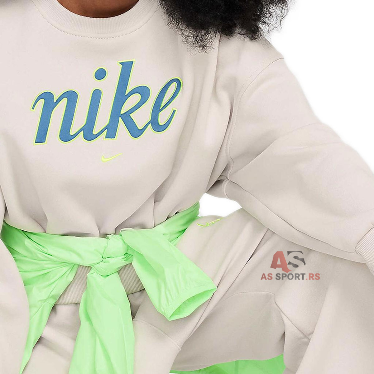 Nsw Club Fleece Crew Star L FZ5566-072-ePE4