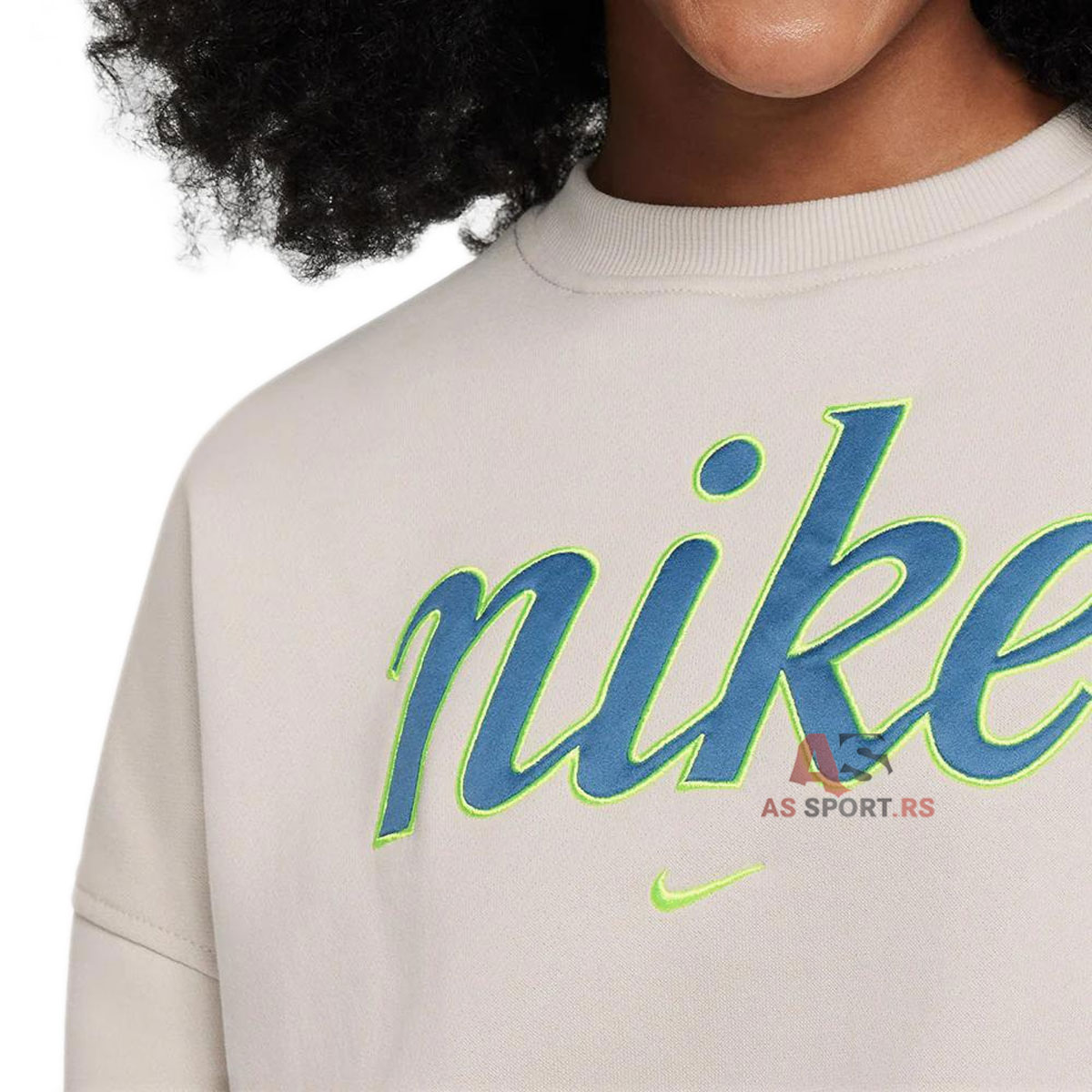 Nsw Club Fleece Crew Star L FZ5566-072-ePE4